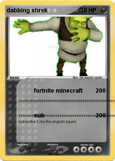 Pokemon dabbing shrek