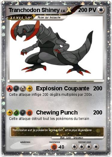 Pokemon Tranchodon Shiney