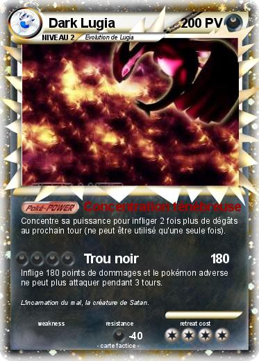 Pokemon Dark Lugia