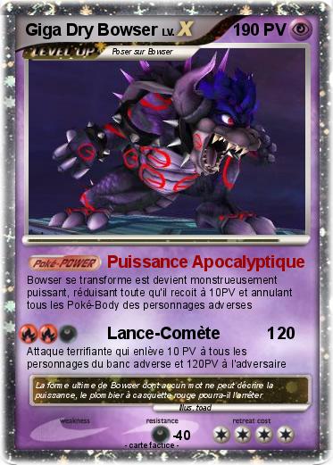 Pokemon Giga Dry Bowser