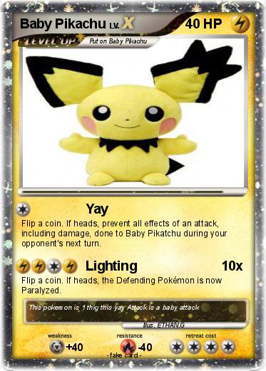 Pokemon Baby Pikachu