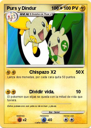 Pokemon Purs y Dindur            100 +