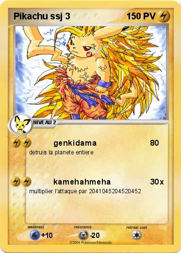 Pokemon Pikachu ssj 3