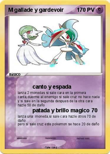 Pokemon M gallade y gardevoir