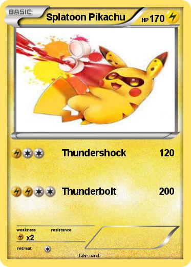 Pokemon Splatoon Pikachu