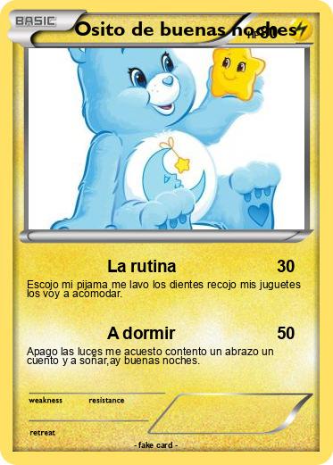 Pokemon Osito de buenas noches