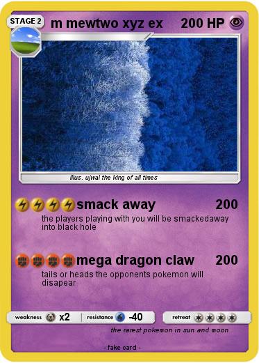 Pokemon m mewtwo xyz ex