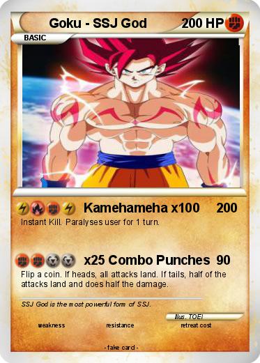 Pokemon Goku - SSJ God