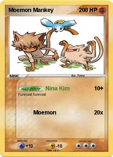 Pokemon Moemon Mankey