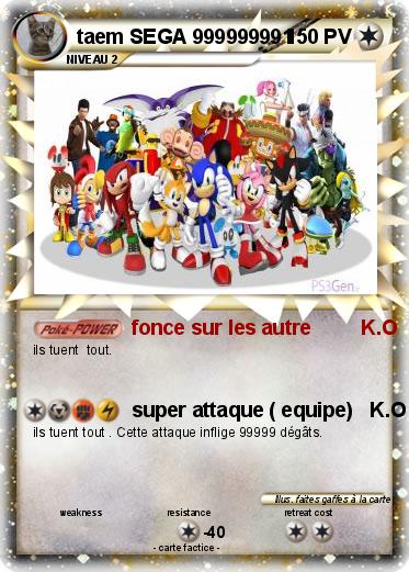 Pokemon taem SEGA 999999991