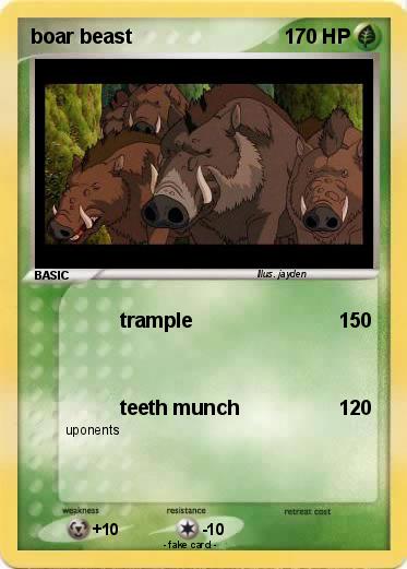 Pokemon boar beast