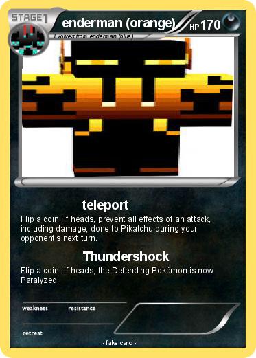 Pokemon enderman (orange)