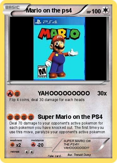 Pokemon Mario on the ps4