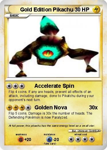 Pokemon Gold Edition Pikachu