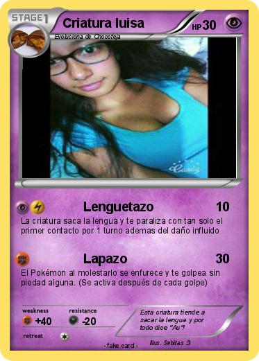Pokemon Criatura luisa