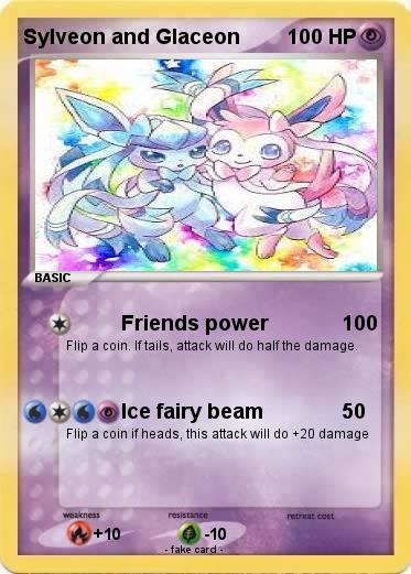 Pokemon Sylveon and Glaceon