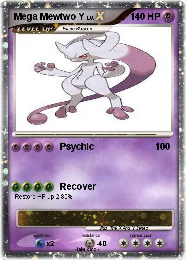 Pokemon Mega Mewtwo Y