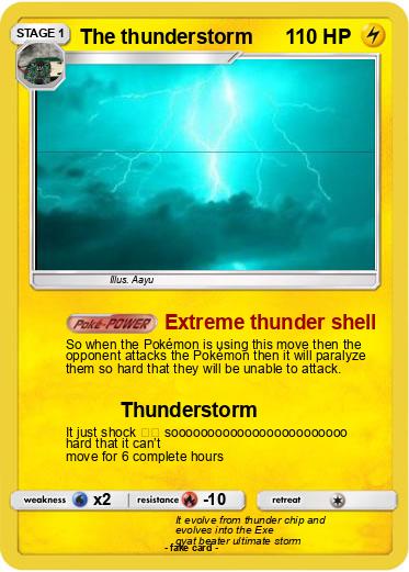 Pokemon The thunderstorm