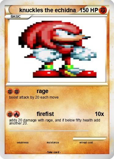 Pokemon knuckles the echidna