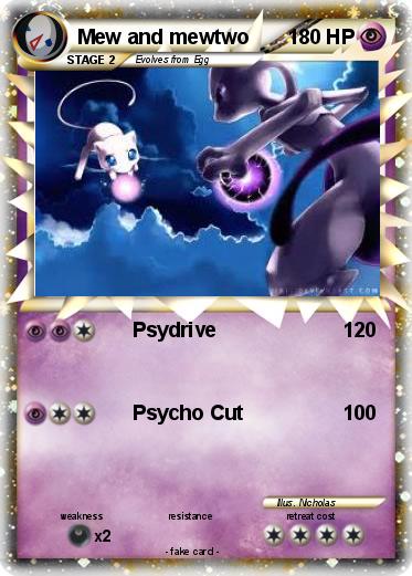 Pokemon Mew and mewtwo
