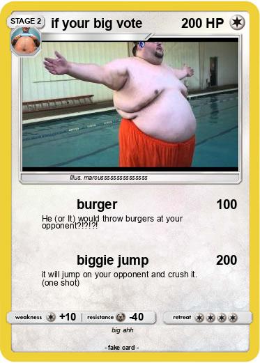 Pokemon if your big vote