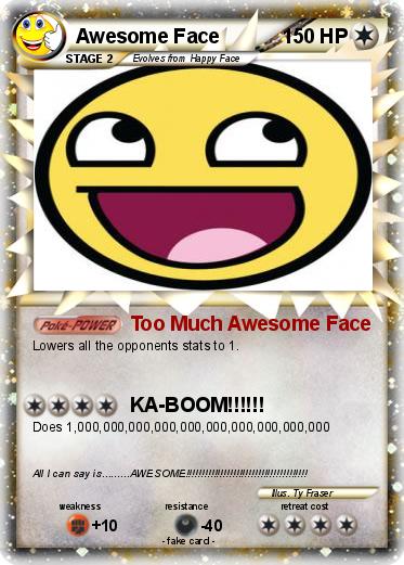 Pokemon Awesome Face