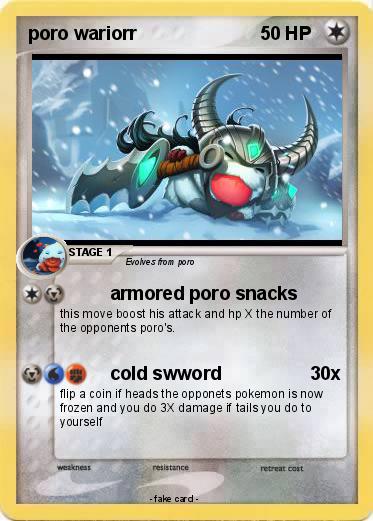 Pokemon poro wariorr