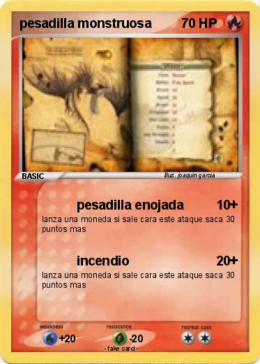 Pokemon pesadilla monstruosa