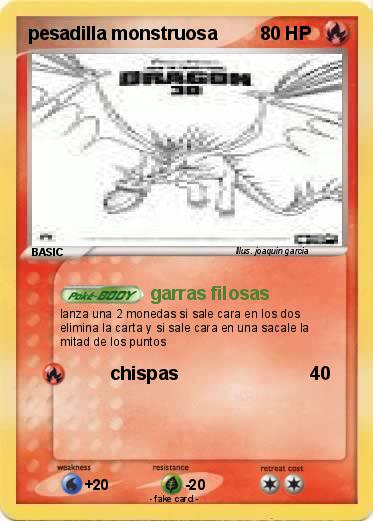 Pokemon pesadilla monstruosa