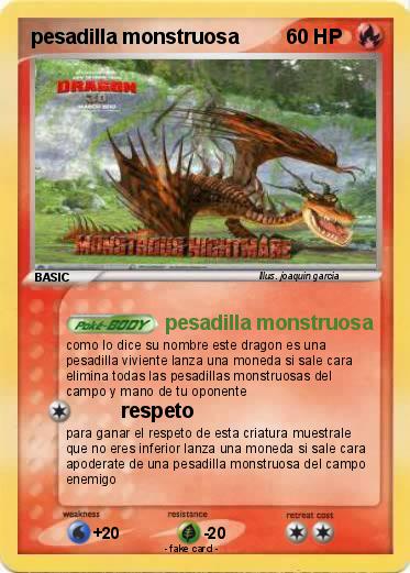 Pokemon pesadilla monstruosa