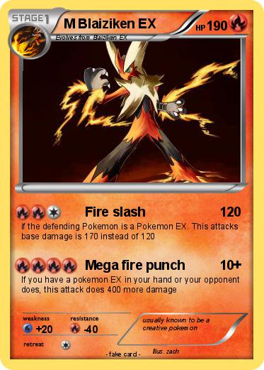 Pokemon M Blaiziken EX