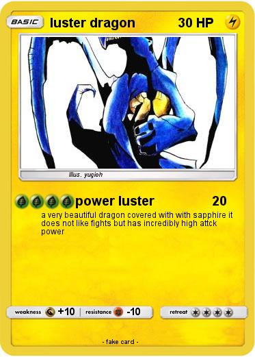 Pokemon luster dragon