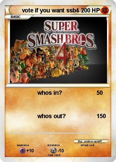 Pokemon vote if you want ssb4