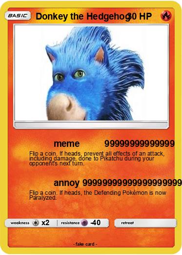Pokemon Donkey the Hedgehog