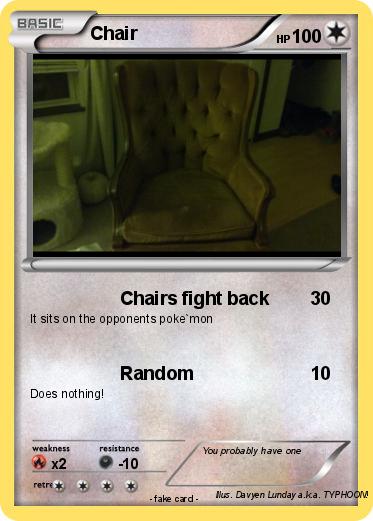 Pokemon Chair