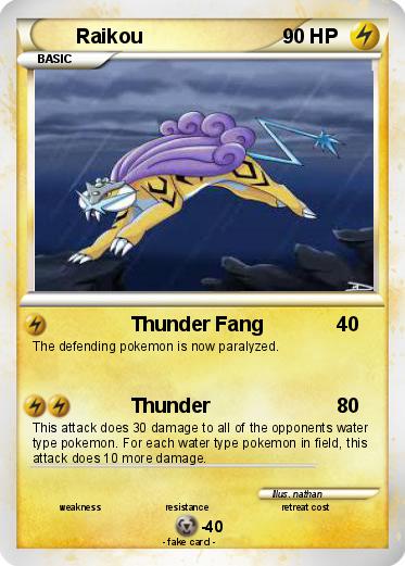 Pokemon Raikou