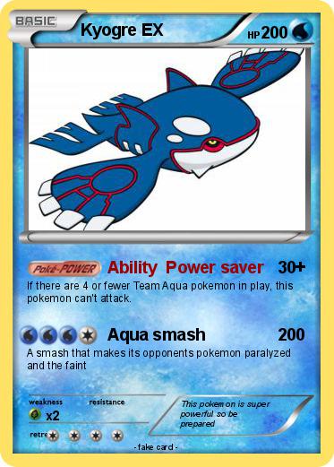Pokemon Kyogre EX
