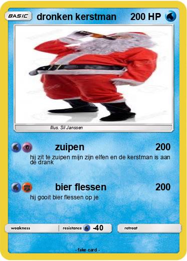 Pokemon dronken kerstman
