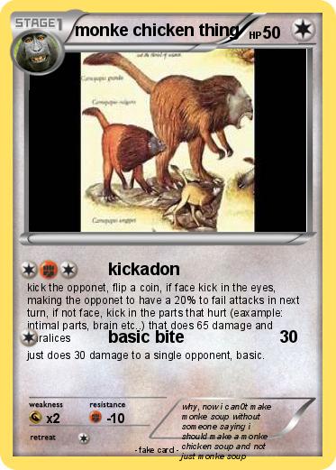 Pokemon monke chicken thing