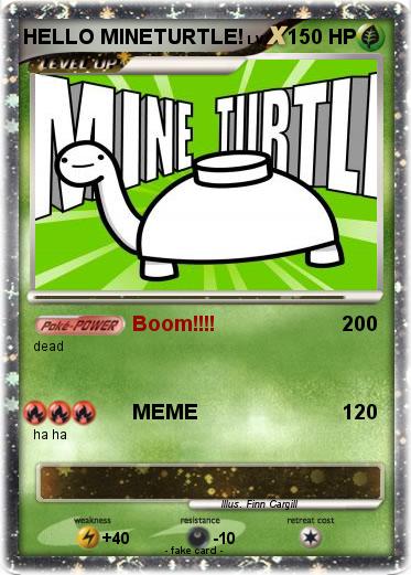 Pokemon HELLO MINETURTLE!