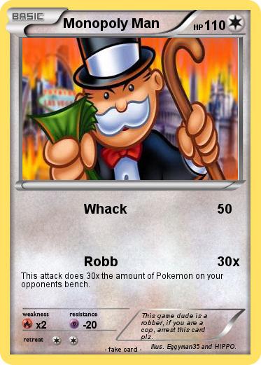 Pokemon Monopoly Man