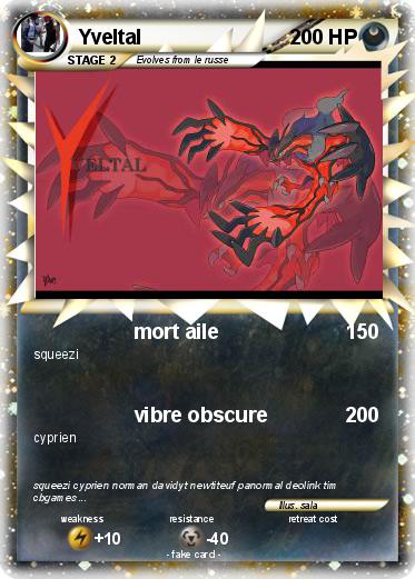 Pokemon Yveltal