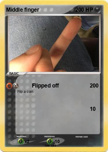 Pokemon Middle finger