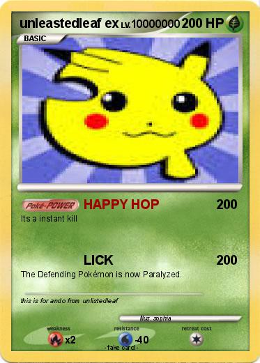 Pokemon unleastedleaf ex