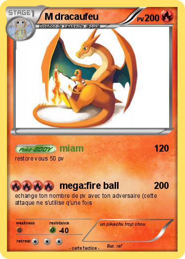 Pokemon M dracaufeu
