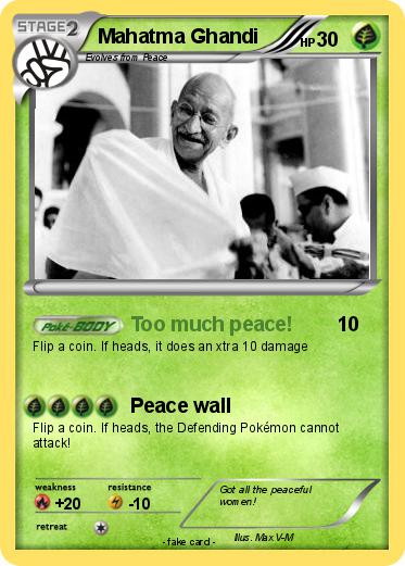 Pokemon Mahatma Ghandi