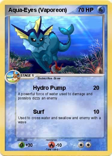 Pokemon Aqua-Eyes (Vaporeon)