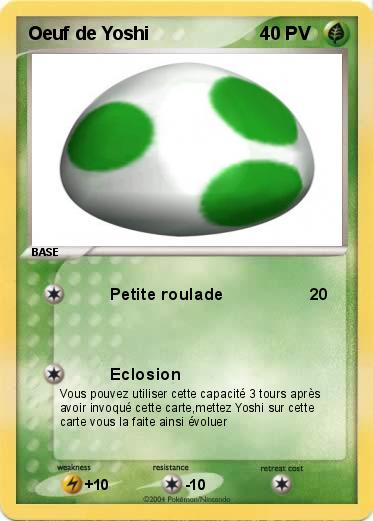 Pokemon Oeuf de Yoshi