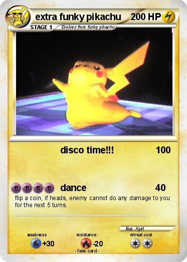 Pokemon extra funky pikachu