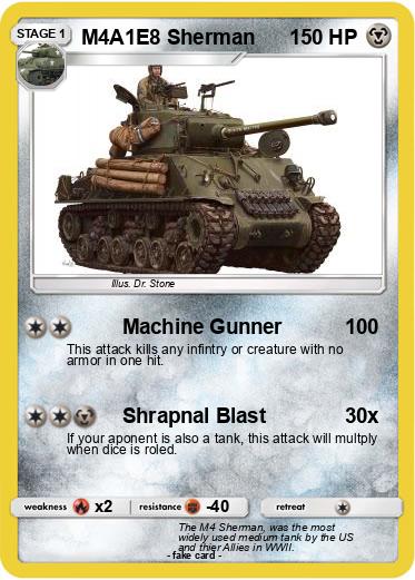Pokemon M4A1E8 Sherman